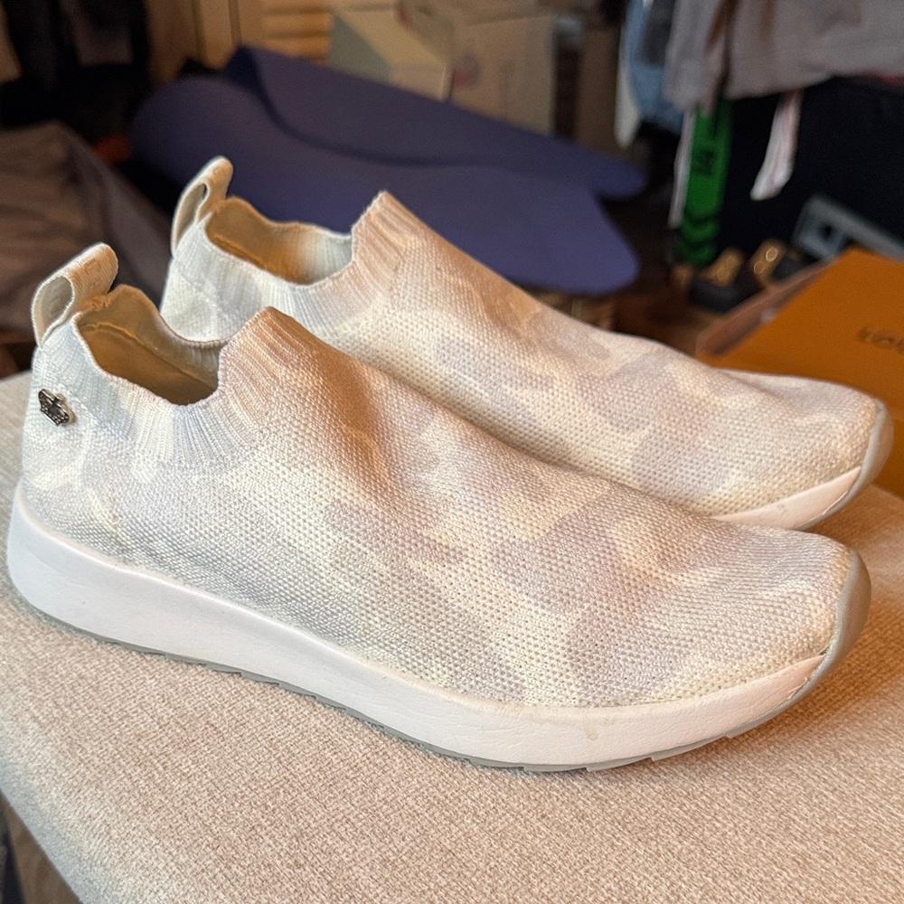 Juicy Couture White/Grey Camo Slip-On Sneakers Brand New- Never Worn Size 7